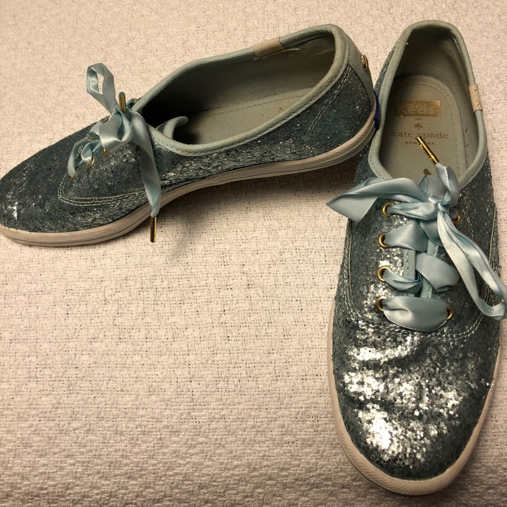 KED’s for Kate Spade Glitter sneakers-blue